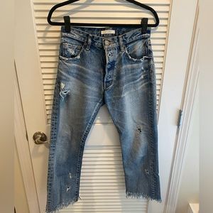 MOUSSY Straight Leg Distressed Jeans sz 26